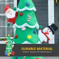 HOMCOM 7FT Christmas Inflatable Tree LED Lighted for Indoor Outdoor Decoration - 5
