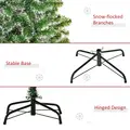 HOMCOM 7FT Indoor Christmas Tree Artificial Decoration Xmas Gift with Metal Stand Branch Tips - 7