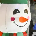 HOMCOM 6ft Inflatable Christmas Snowman with Three Penguins LED Xmas Décor Holiday Outdoor Yard Decoration - 9