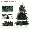HOMCOM 6ft Artificial Spruce Christmas Tree - Green - 7