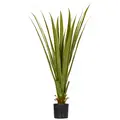 HOMCOM Artificial Plants Agave Succulent in Pot Desk Fake Plants for Home Indoor Outdoor Decor, 15x15x90cm, Green - 1