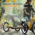 HOMCOM Baby Bike Trailer Cover, Anti Dust Rain Snow, Cold Wind, 76 x 61 x 61 cm - 3