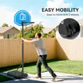 HOMCOM Adjustable Basketball Hoop and Stand, with Wheels and Weight Base, Blue - 6