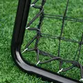 HOMCOM Angle Adjustable Double Sided Rebounder Net Training Aid Target Soccer Goal Kickback For Football, Baseball, Basketball - 75L x 75W cm - 8