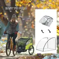 HOMCOM Baby Bike Trailer Cover, Anti Dust Rain Snow, Cold Wind, 76 x 61 x 61 cm - 5