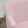 HOMCOM Accent Chair, Living Room Armchair, Vanity Chair with Gold Plating Metal Legs and Soft Padded Seat for Bedroom and Café, Set of 2, Pink - 8