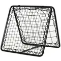 HOMCOM Angle Adjustable Double Sided Rebounder Net Training Aid Target Soccer Goal Kickback For Football, Baseball, Basketball - 75L x 75W cm - 1