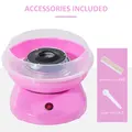 HOMCOM Candy Floss Machine Electric Cotton Candy Maker Gadgetry 450W (Pink) - 5