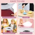 HOMCOM Candy Floss Machine for Kids & Adults, 550W  Retro Cotton Maker for Sugar or Candies,  Including 10 Candyfloss Sticks, Non-Slip Base, Red & White - 7