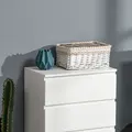 HOMCOM Chest of Drawers, 5 Drawers Storage Cabinet Floor Tower Cupboard for Bedroom Living Room, White - 9