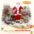 HOMCOM Dancing Santa Claus with Gift and Wreath, Play Music - 5