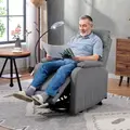 HOMCOM Electric Rise/Recline Armchair, with Reading Light - Grey - 8
