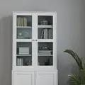 HOMCOM Double Storage Display Cabinet - White - 9
