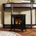HOMCOM Ethanol Fireplace Stove, Freestanding Bioethanol Fire, Indoor Ethanol Burner with 0.9 Litres Volume, Burns for Up to 3.3 Hours, 21 Inch, Black - 2