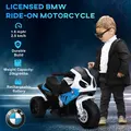 HOMCOM Electric Motorbike for Kids Ride on BMW Motorbike W/Headlights and Music, 6V, Blue - 5