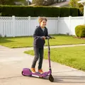HOMCOM Foldable Electric Kids Scooter, Ride-on for Ages 7-14 Years, Purple - 2