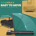 HOMCOM Foldable Walking Machine Treadmill 1-6km/h with LED Display & Remote Control Exercise Fitness for Home Office - 4