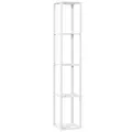HOMCOM Floor Lamp with Shelves and 3 Brightness Levels - White - 1