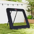 HOMCOM Football Training Net Target Goal, with Adjustable Angles - Black - 7