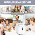 HOMCOM Ice Maker Machine, 1.5L Countertop Ice Cube Maker with Self-Cleaning, 9 Cubes Ready in 8 Mins, 12kg in 24 Hrs, No Plumbing with Basket, White - 7