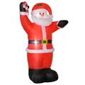 HOMCOM Inflatable Christmas Santa Claus Air Blown Decoration Yard - 1
