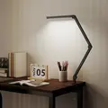 HOMCOM LED Desk Lamp, Dimmable Desk Light with Swing Arm and Clamp, Adjustable Eye-Caring Table Lamp with 2 Colour Modes & 5 Brightness Levels for Study, Drawing, Office, Architect, Task, Black - 7