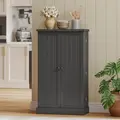 HOMCOM Kitchen Cupboard, Freestanding Multi-Storage Kitchen Pantry Cabinet with Adjustable Shelves, Black - 8