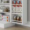 HOMCOM Kitchen Cupboard 6-tier Door Racks Freestanding Multi-Storage with Adjustable Shelves, White - 9