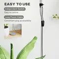 HOMCOM LED Floor Lamp for Living Room, 180cm Tall Standing Lamp, Mother and Child Uplighter with Adjustable Gooseneck, 3000K/4500K/6500K Colour Temperatures, Silver Tone - 7