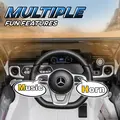 HOMCOM Mercedes Benz G500 Licensed 12V Kids Electric Ride On Car  Toy with Parental Remote Control Battery-powered 2 Motors Music Lights MP3 for 3-8 Years Old White - 6