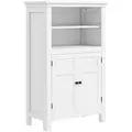 HOMCOM Multi-Storage Modern Bathroom Cabinet - White - 1