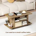 HOMCOM Modern TV Cabinet Stand Storage Shelves Table Mobile Bedroom Furniture Bookshelf Bookcase Walnut - 6