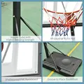 HOMCOM Portable 10ft Basketball Backboard Hoop Set Professional Outdoor Freestanding Basketball Stand with Wheels for Adults and Children, Adjustable High 2.55M-3.05M - 7