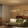 HOMCOM Pendant Light with 3 Colour Temperatures - Silver Tone - 7