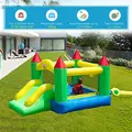 HOMCOM Nylon Inflatable Bouncy Castle Multi-Colour - 7