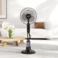 HOMCOM Pedestal Fan with Water Mist Spray, Spray Misting Fan with 70° Oscillation, Tilt Head, 3 Speeds, 3 Modes, Adjustable Mist, 3.2L Water Tank, for Home, 120 cm - 9