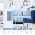 HOMCOM Portable 3-in-1 Air Cooler with 5 Litre Capacity, Oscillation, LED Display, Remote, 15 Hour Timer, Evaporative Air Cooler Fan with 3 Speeds, 3 Modes, Ice Packs, for Home Office - 6