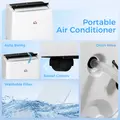 HOMCOM Portable Air Conditioner 14000 BTU, 4-in-1 Air Conditioning Unit, Dehumidifier, Cooling, Fan, Sleep Mode with 3 Speeds, Remote Control, LED Display, 24H Timer, Window Kit, Children Lock, 40m² - 9