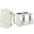 HOMCOM Retro 3000W Kettle and Toaster Set - Grey - 1