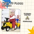 HOMCOM Ride On Tractor Toddler Walker Foot To Floor Slider w/ Horn Storage Steering Wheel for 1-3 Years Old Yellow - 7