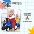 HOMCOM Ride On Tractor Toddler Walker Foot To Floor Slider w/ Horn Storage Steering Wheel for 1-3 Years Old Blue - 7