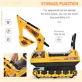 HOMCOM Ride On Excavator Toy Tractors Digger Movable Walker Construction Truck 3 Years - 6