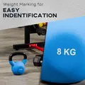 HOMCOM Soft Kettlebell, 8kg Kettle Bell with Non-Slip Handle for Home Gym Weight Lifting and Strength Training, Blue - 5