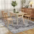 HOMCOM Vintage Area Rug, Non-Slip Washable Rug, Flannel Floor Carpet for Living Room, Bedroom, Dining Room, Home Office, 290 x 200 cm, Grey - 9