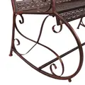 Outdoor Iron Rocking Chair-Bronze Red - 7