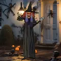 Outsunny 160cm Lifelike Moving Witch Decoration - Multi - 2