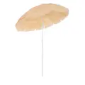 Outsunny 1.6m Patio Garden Hawaii Beach Sun Umbrella Sunshade Hawaiian Folding Tilting Crank Parasol (Wheat) - 1