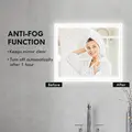 kleankin LED Bathroom Mirror with Lights, Illuminated Makeup Mirror, Vanity Mirror with 3 Colour, Smart Touch, Anti-Fog - 6