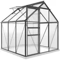 Outsunny 190 x 190cm Walk-In Polycarbonate Greenhouse - 1