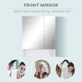 kleankin Bathroom Cabinet with Mirror, Wall Mounted Bathroom Mirror Cabinet with Adjustable Shelf, 2 Doors Storage Cupboard, White - 7